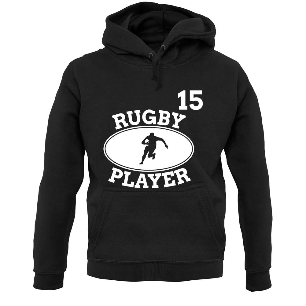 Rugby Player 15 Unisex Hoodie