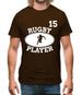 Rugby Player 15 Mens T-Shirt