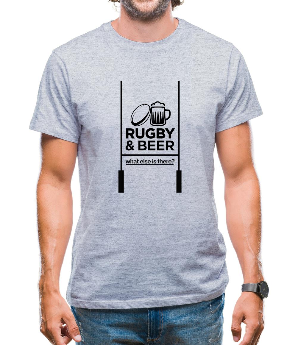 Rugby And Beer Mens T-Shirt
