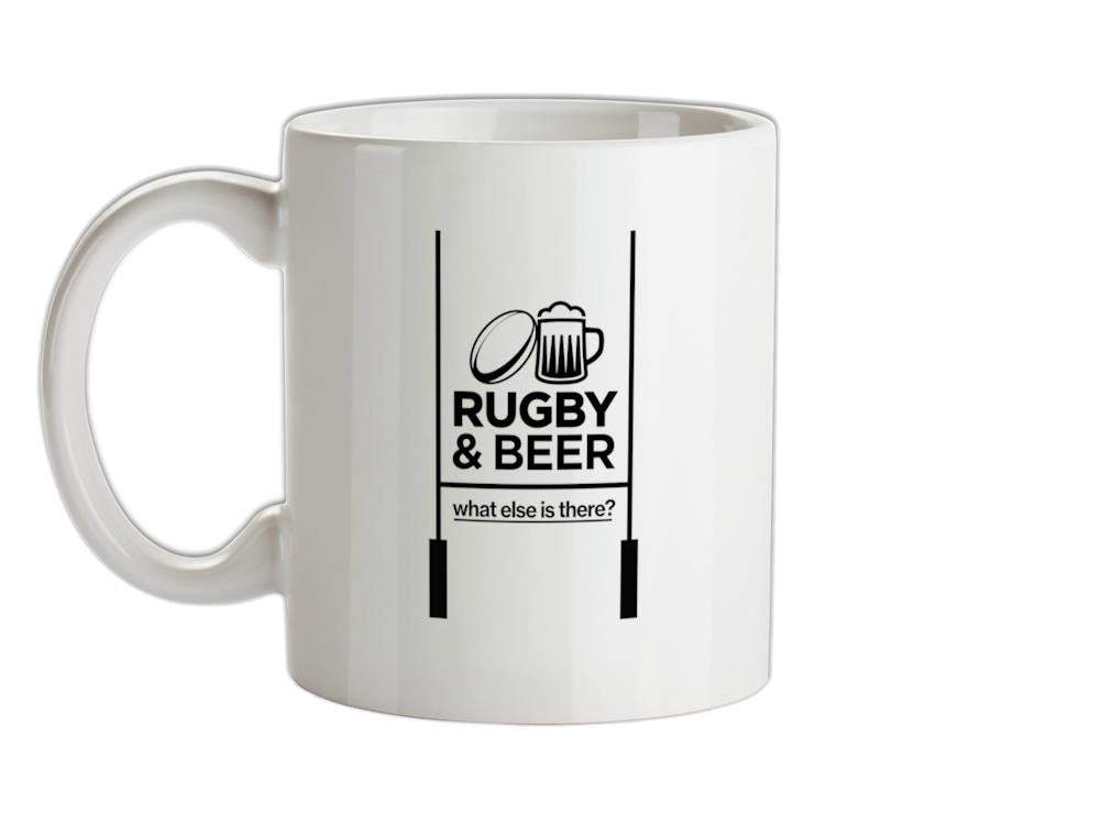 Rugby And Beer Ceramic Mug