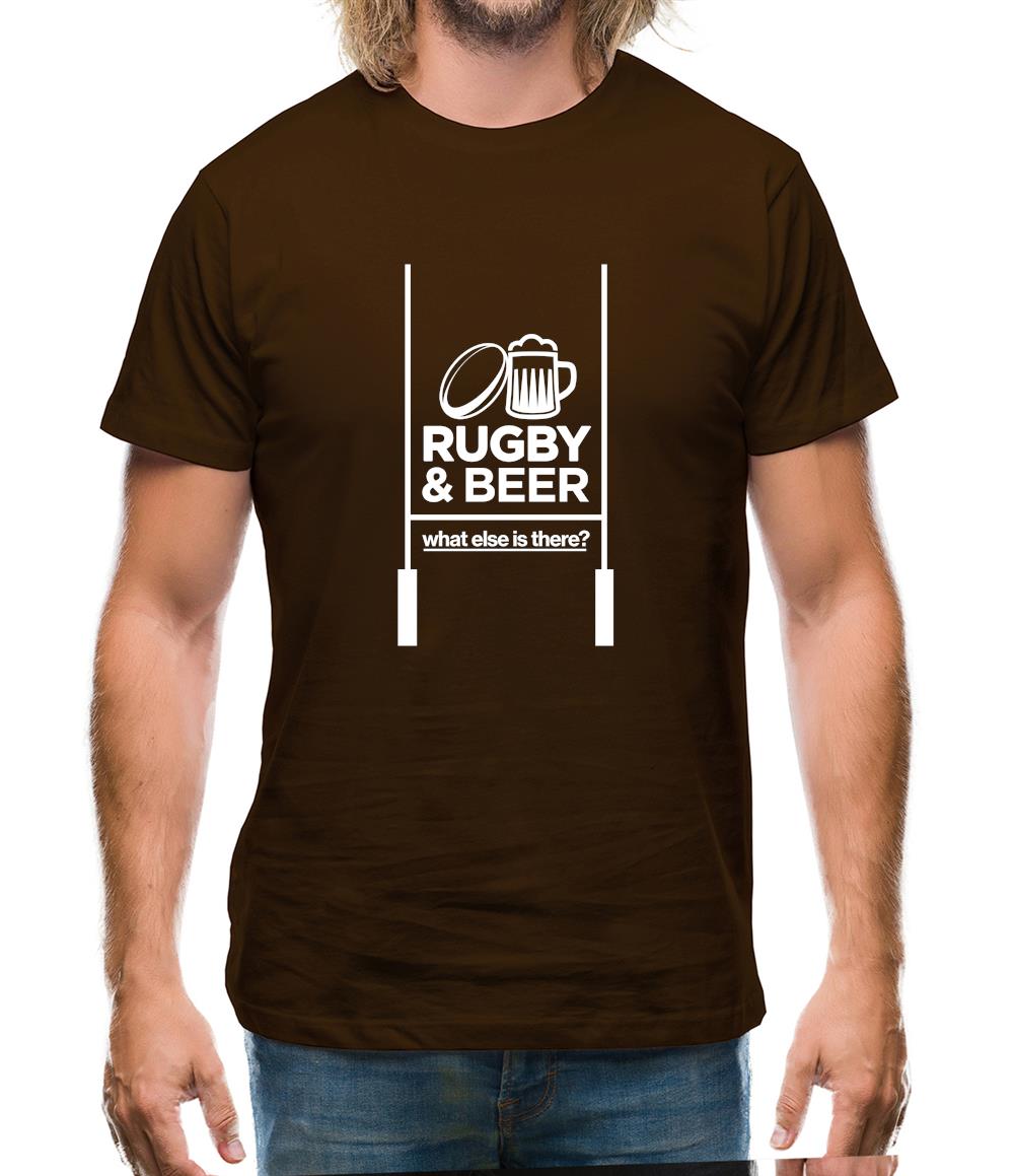 Rugby And Beer Mens T-Shirt