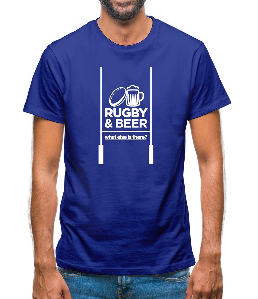Rugby And Beer Mens T-Shirt