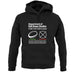 Rugby Ball Shape unisex hoodie