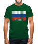 Russia Barcode Style Flag Mens T-Shirt