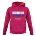 Russia Barcode Style Flag unisex hoodie