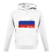 Russia Grunge Style Flag unisex hoodie