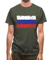 Russia Grunge Style Flag Mens T-Shirt