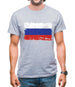 Russia Grunge Style Flag Mens T-Shirt