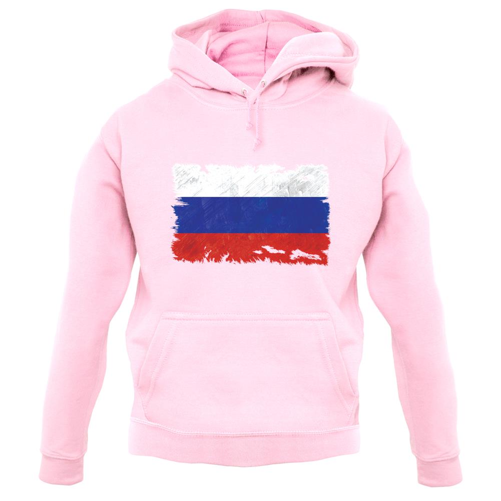 Russia Grunge Style Flag unisex hoodie