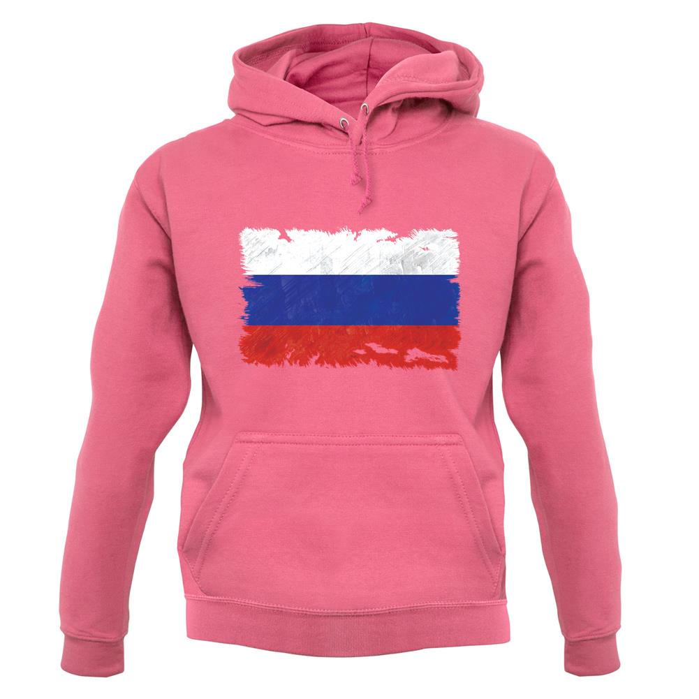 Russia Grunge Style Flag unisex hoodie