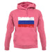 Russia Grunge Style Flag unisex hoodie