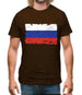 Russia Grunge Style Flag Mens T-Shirt