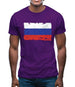 Russia Grunge Style Flag Mens T-Shirt