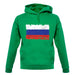 Russia Grunge Style Flag unisex hoodie