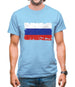Russia Grunge Style Flag Mens T-Shirt