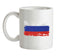 Russia Grunge Style Flag Ceramic Mug