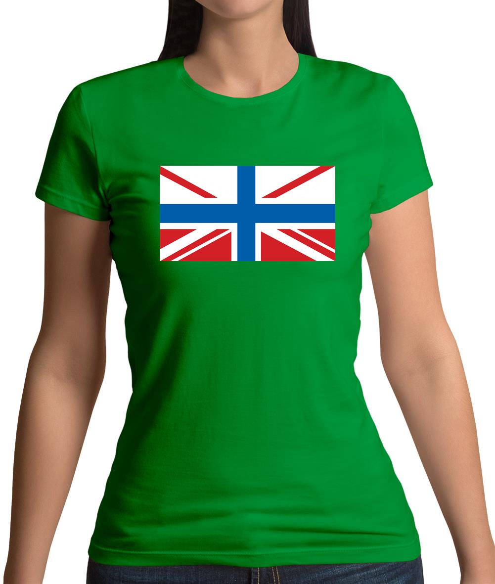 Russian Union Jack Womens T-Shirt