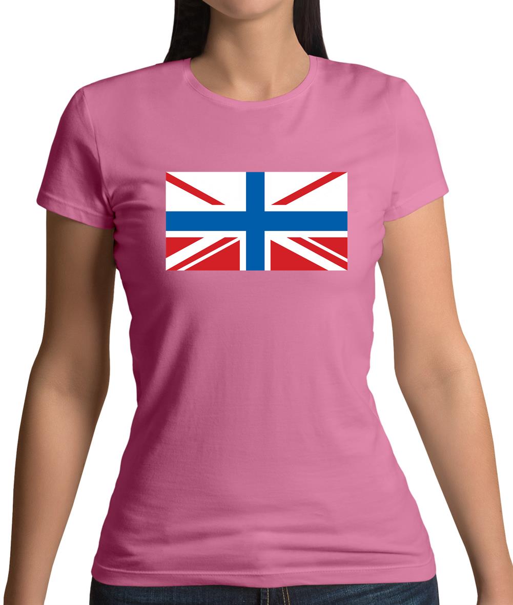 Russian Union Jack Womens T-Shirt