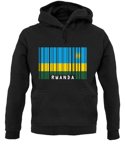 Rwanda Barcode Style Flag unisex hoodie