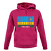 Rwanda Barcode Style Flag unisex hoodie