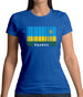 Rwanda Barcode Style Flag Womens T-Shirt