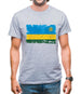 Rwanda Grunge Style Flag Mens T-Shirt