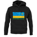 Rwanda Grunge Style Flag unisex hoodie