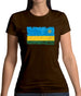 Rwanda Grunge Style Flag Womens T-Shirt