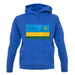 Rwanda Grunge Style Flag unisex hoodie