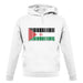 Sahrawi Arab Democratic Republic Barcode Style Flag unisex hoodie