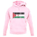 Sahrawi Arab Democratic Republic Barcode Style Flag unisex hoodie