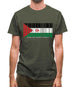 Sahrawi Arab Democratic Republic Barcode Style Flag Mens T-Shirt