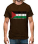 Sahrawi Arab Democratic Republic Barcode Style Flag Mens T-Shirt