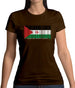 Sahrawi Arab Democratic Republic Barcode Style Flag Womens T-Shirt