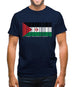 Sahrawi Arab Democratic Republic Barcode Style Flag Mens T-Shirt