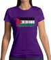 Sahrawi Arab Democratic Republic Barcode Style Flag Womens T-Shirt