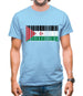 Sahrawi Arab Democratic Republic Barcode Style Flag Mens T-Shirt