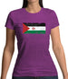 Sahrawi Arab Democratic Republic Grunge Style Flag Womens T-Shirt