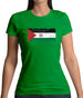 Sahrawi Arab Democratic Republic Grunge Style Flag Womens T-Shirt