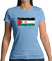 Sahrawi Arab Democratic Republic Grunge Style Flag Womens T-Shirt