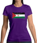 Sahrawi Arab Democratic Republic Grunge Style Flag Womens T-Shirt