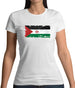 Sahrawi Arab Democratic Republic Grunge Style Flag Womens T-Shirt