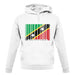 Saint Kitts And Nevis Barcode Style Flag unisex hoodie