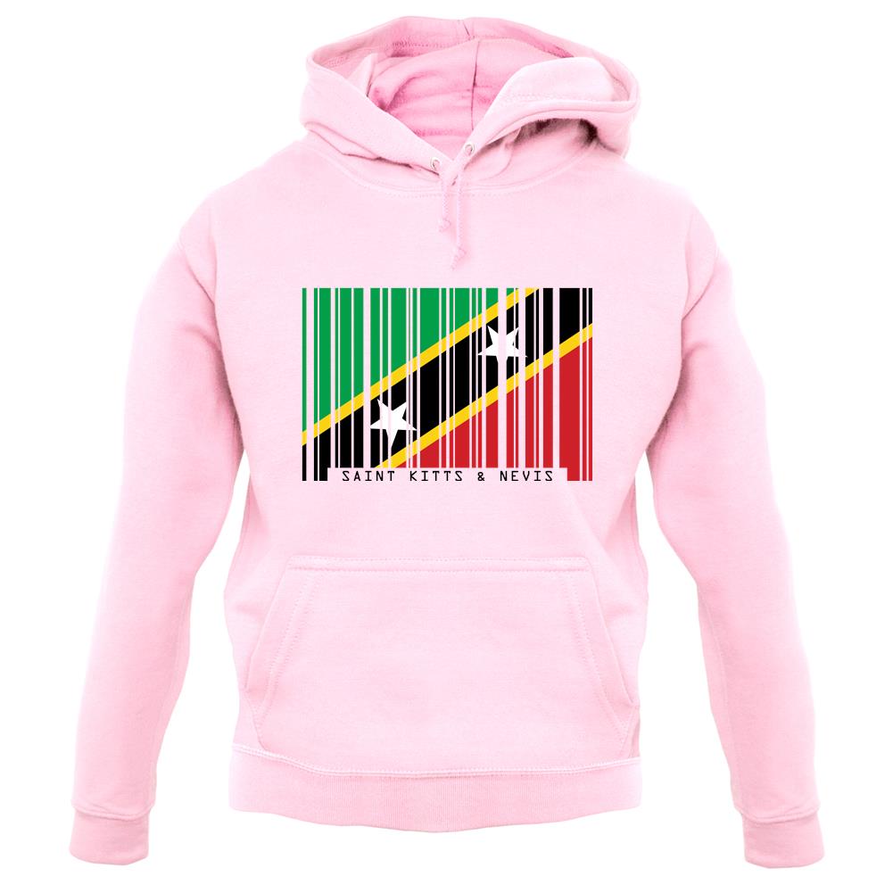 Saint Kitts And Nevis Barcode Style Flag unisex hoodie