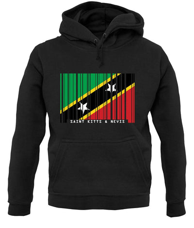 Saint Kitts And Nevis Barcode Style Flag unisex hoodie