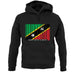 Saint Kitts And Nevis Barcode Style Flag unisex hoodie