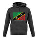 Saint Kitts And Nevis Barcode Style Flag unisex hoodie