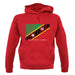 Saint Kitts And Nevis Barcode Style Flag unisex hoodie