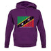 Saint Kitts And Nevis Barcode Style Flag unisex hoodie