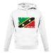 Saint Kitts And Nevis Grunge Style Flag unisex hoodie